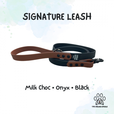 Pet Accessories Biothane Signature Leash Brown Black