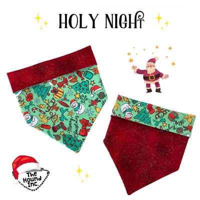 Pet Accessories Reversible Bandanas Christmas