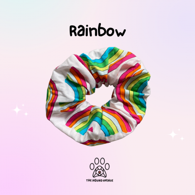 Hair Scrunchies Rainbow