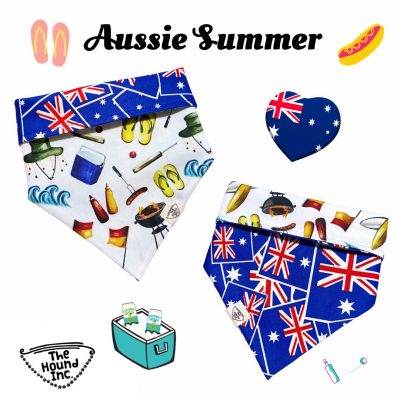 Pet Accessories Reversible Bandanas Australia Summer