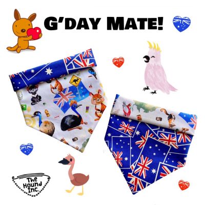 Pet Accessories Reversible Bandanas Australia Mate Animals